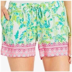 Lilly Pulitzer Katia Shorts sz XXS Palm Alligator Print